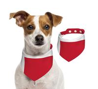 Danish Flag Pet Scarf Dog Bandanas Spring Summer Soft Cotton Puppy Scarfs Adjustable Accessories for Small Medium Large Girl Boy Pup Medium