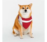 Danish Flag Pet Scarf Stylish Triangle Bid Scarf Bandana Pet Accessory,Washable Pet Kerchief for Girl Boy Dogs or Cats Medium