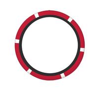Danish Flag Print Practical Steering Wheel Cover Non-Slip Car Truck Cute Interior Accessory Daily Use