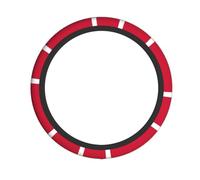 Danish Flag Steering Wheel Cover, 15 Inch Universal Protective Cover, Soft Breathable Durable Full Surround Sports Car Accessories