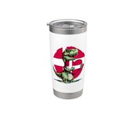 Danish Flag T-Rex Dino Heart Danish Pride Denmark Stainless Steel Insulated Tumbler