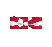 Danish flagPatterned bow headband, baby hair accessory, suitable for babies aged 0-6 months or everyday wear