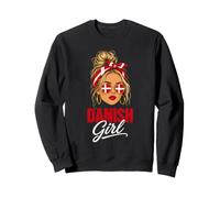 Danish Girl Denmark Flag Woman Sweatshirt