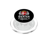 Danish Queen Denmark Flag Proud Danish Woman PopSockets PopGrip for MagSafe