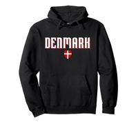 Danish Scandinavian Cross Denmark Flag Pullover Hoodie