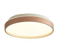 Danish Sle LED Ceiling Light Fixture - 36W F Mount, 3-Color Dimming, Energy-Saving Round Ceiling Lamp for Kitchen Island, Living Room, and Household Use