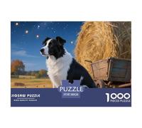 Danish Swedish Farm Dog 1000 Piece Jigsaw Puzzles Fun Challenging Modern Pet Dog Educational Game Creativity & Gift Giving for Women Men 38x26cm/1000pcs
