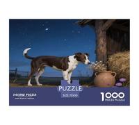 Danish Swedish Farm Dog 1000 Piece Jigsaw Puzzles Fun Challenging Modern Pet Dog Puzzles Game Creativity & Gift Giving For Children And Adults Aged 14 And Over 70x50cm/1000pcs