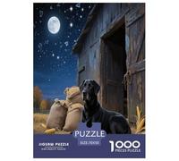 Danish Swedish Farm Dog 1000 Piece Jigsaw Puzzles Fun Challenging Modern Pet Dog Puzzles Game for The Whole Gifts Suitable for Children & People Aged 14+ 70x50cm/1000pcs