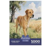 Danish Swedish Farm Dog 1000 Piece Puzzle Educational Games-Colourful Decoration Puzzle Cute Pets Fun for Adults And Kids Age 12 Years Up for Relaxing Decor And Gift 38x26cm/1000pcs