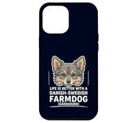 Danish-Swedish Farmdog Peeking Dog Life Is Better Gårdshund Case for iPhone 12 Pro Max