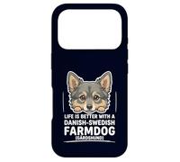 Danish-Swedish Farmdog Peeking Dog Life Is Better Gårdshund Case for iPhone 17 Pro