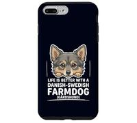 Danish-Swedish Farmdog Peeking Dog Life Is Better Gårdshund Case for iPhone 7 Plus/8 Plus