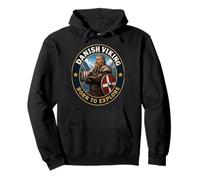 Danish Viking Born to Explore Denmark Pride Norse Gift Pullover Hoodie