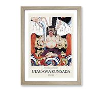 Danjuro Vii By Utagawa Kunisada Exhibition Museum Asian Japanese Framed Print | A2 Oak Framed Wall Art | Ready to Hang | Asian Nature Picture | Living Room Bedroom Lounge Office