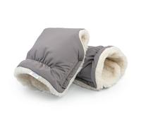 DANKA Hand Warmer Pram Gloves Hand Muff with Warm Fleece and Cotton Inside, Waterproof and Windproof Stroller Hand Muff Universal Size for Prams, Buggies (Grey)