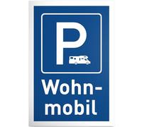 DankeDir! Parking Motorhome - 30 x 20 cm Plastic Sign - Camping Gift Idea Motorhome Parking - Funny Sign for Campers - Decoration for Caravan and Motorhome