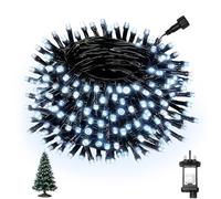 Dankeled Christmas Tree Lights, 25M 200 LED Fairy Lights Plug in with Timer/8 Modes/Memory Function, Waterproof Christmas String Lights for Outdoor Indoor, Garden Xmas Decorations, White