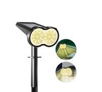 Dankeled Solar Lights Outdoor Garden, 1 Pack Solar Spot Lights Warm White, Steady on Lighting Mode, IP65 Waterproof Uplighters Solar-Powered, Auto ON/Off Spotlight for Landscape Yard Driveway Pathway