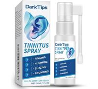 DankTips Tinnitus Relief for Ringing Ears, Tinnitus Relief Spray, Ringing Treatment for Ear Noise & Interference, Improves Hearing