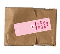 Danlai 100pcs This Package is Happy to See You Too Stickers Pink Package Labels Stickers for Business Gift Decoration Stickers