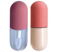 Danlai 2pcs Cute Mini Lip Gloss Tubes Refillable Lip Balm Bottles Clear Empty Lip Balm Containers Plastic Lipstick Tube Containers