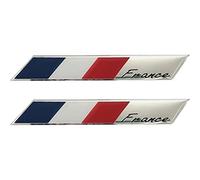 Danlai 3D Metal France Flag Car Sticker Decals 2pcs/Pair Self-Adhesive Car Motorcycle Decor Stickers Car Exterior Accessories