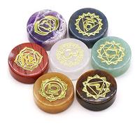Danlai 7 Chakra Reiki Crystals and Stones Kit Chakra Symbols Polished Gemstones Tumbled Chips Crushed Crystals Set for Yoga Meditation