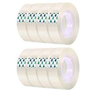 Danlai 8 Rolls Transparent Tape Rolls Clear Tape All-purpose Tape Glossy Tape for Office, Home, School