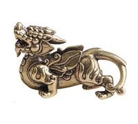Danlai Antique Copper Chinese Mythical Pixiu Miniature Figurines Ornaments Brass Lucky Animal Desktop Decorations