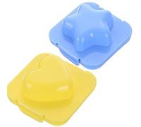 Danlai Boil Egg Shaper 2pcs Egg Star Heart Shape Mold Sushi Rice Mould Decorating Fondant Cake Tool