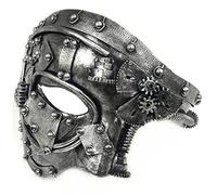 Danlai Masquerade Mask Carnival Party Half-face Mask Heavy Industry Mechanical Steampunk Mask Antique Opera Props Mask