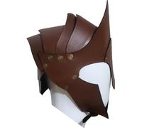 Danlai Medieval Greek Knight Gladiator Helmet Roman Helmet Renaissance Viking Leather Helmet Halloween Cosplay Costumes