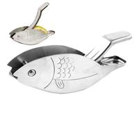 Danlai Stainless Steel Lemon Squeezer Fish Shape Manual Juicer Fruit Pressing Tool Kitchen Accessories for Orange Pomegranate