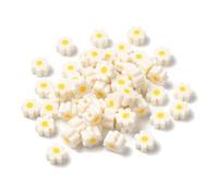 DanLingJewelry 1000Pcs Cute Small Daisy Flower Heishi Beads Handmade Summer Floral Polymer Clay Loose Beads for Jewelry Making Bracelets