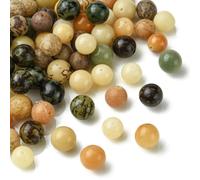 DanLingJewelry 100Pcs Bodhi Wood Beads Wooden Round Loose Beads Meditation Prayer Beads Natural Wood Beads for Bracelet Jewellery Making