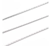 DanLingJewelry 10m Silver Colour Stainless Steel Jewelry Chains 0.5mm Wide Metal Soldered Necklace Chain for Jewellery Making Necklace Crafts