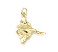 DanLingJewelry 10Pcs Brass Manta Ray Charms Golden Marine Life Ocean Fish Pendants for DIY Jewellery Making Necklace Bracelet