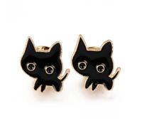 DanLingJewelry 10Pcs Cute Black Cat Enamel Brooch Pins Set Little Kitten Pet Animal Lapel Badge Pins for DIY Clothes Hats Backpack Crafts Decor