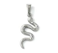 DanLingJewelry 12Pcs Stainless Steel Snake Charms Vintage Metal Animal Charms Gothic Snake Pendants for Jewelry Making Findings