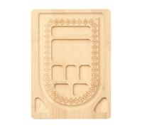 DanLingJewelry 1Pcs Burlywood Bead Board 19.4x13.9cm Design Beading Board Tray DIY Craft Tool for Beading Bracelets Necklaces Jewellery Making