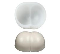 DanLingJewelry 1Pcs Funny Buttock Shape Candle Making Moulds Resin Silicone Mould for Crafting Epoxy Resin Crafts Candle Soap Home Decor