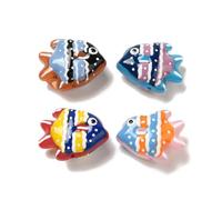 DanLingJewelry 20Pcs Random Tropical Fish Lampwork Beads Handmade Ocean Animal Glass Beads for DIY Crafts Bracelet Necklace Jewellery Making
