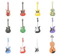 DanLingJewelry 24Pcs Mixed Styles Music Theme Guitar Acrylic Pendants Colorful Musical instrument Pendants for Jewlry Necklace Bracelets Making