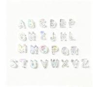 DanLingJewelry 26Pcs Transparent Chunky Letter A - Z European Beads Acrylic Alphabet Letter Beads with Large Hole Beads for DIY Jewellery Keychain Bracelets Making
