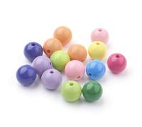 DanLingJewelry 300Pcs 16 mm Opaque Acrylic Round Ball Beads Candy Colour Chunky Bubblegum Beads for Jewellery Bracelets Necklaces Making
