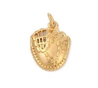 DanLingJewelry 4Pcs Stainless Steel Baseball Gloves Pendants Golden Ballgame Sports Charms for DIY Necklace Bracelets Jewelry Making Crafts