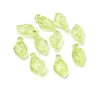 DanLingJewelry Approx 1000Pcs Green Yellow Transparent Acrylic Leaf Charms Mini Tree Leaves Charms Jewelry Accessories for DIY Earrings Necklaces Making