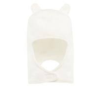 Danlois Beanie Hat, Character Hat Winter Knit Cap with Snap Button, White, One Size, White, Adjustable