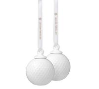 DANMARK LYNGBY Decorative Ball, Porcelain, White, Standard Size